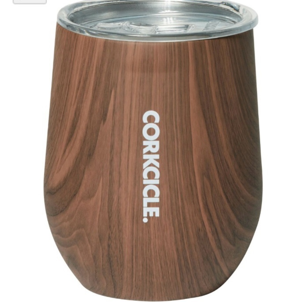 Corkcicle Walnut Wood Stemless Cup